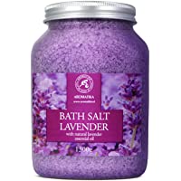 Sales de Baño Lavanda 1300g - Sales Marinas de Baño con 100% Natural Aceite Esenciale de Lavanda son Buenas para Dormir…